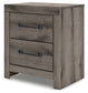 Graystorm Queen Panel Bed with Mirrored Dresser, Chest and Nightstand