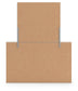 Zuraleus Queen Upholstered Panel Platform Bed, Dresser and Mirror